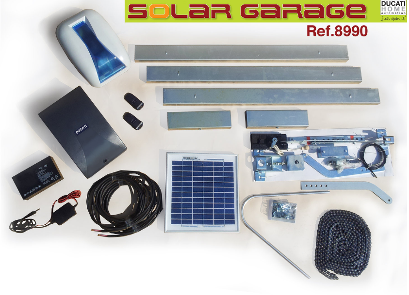 Solarni kit za klizna garažna vrata Ducati 8990 SOLAR