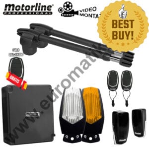 Motor za krilna dvorišna vrata MOTORLINE Lince (2,5-4,0m) VIDEO MONTAŽA