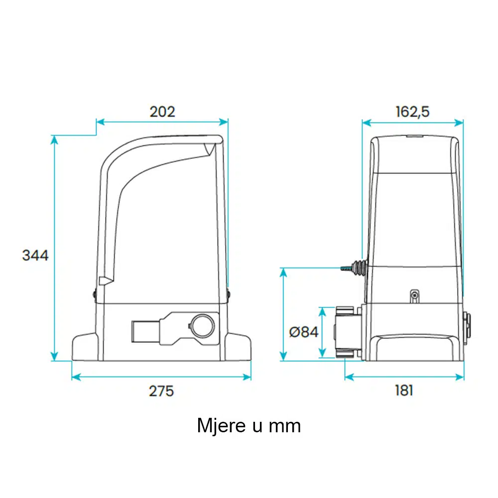 Motor za klizna vrata GALO600 SPEED - Slika 6