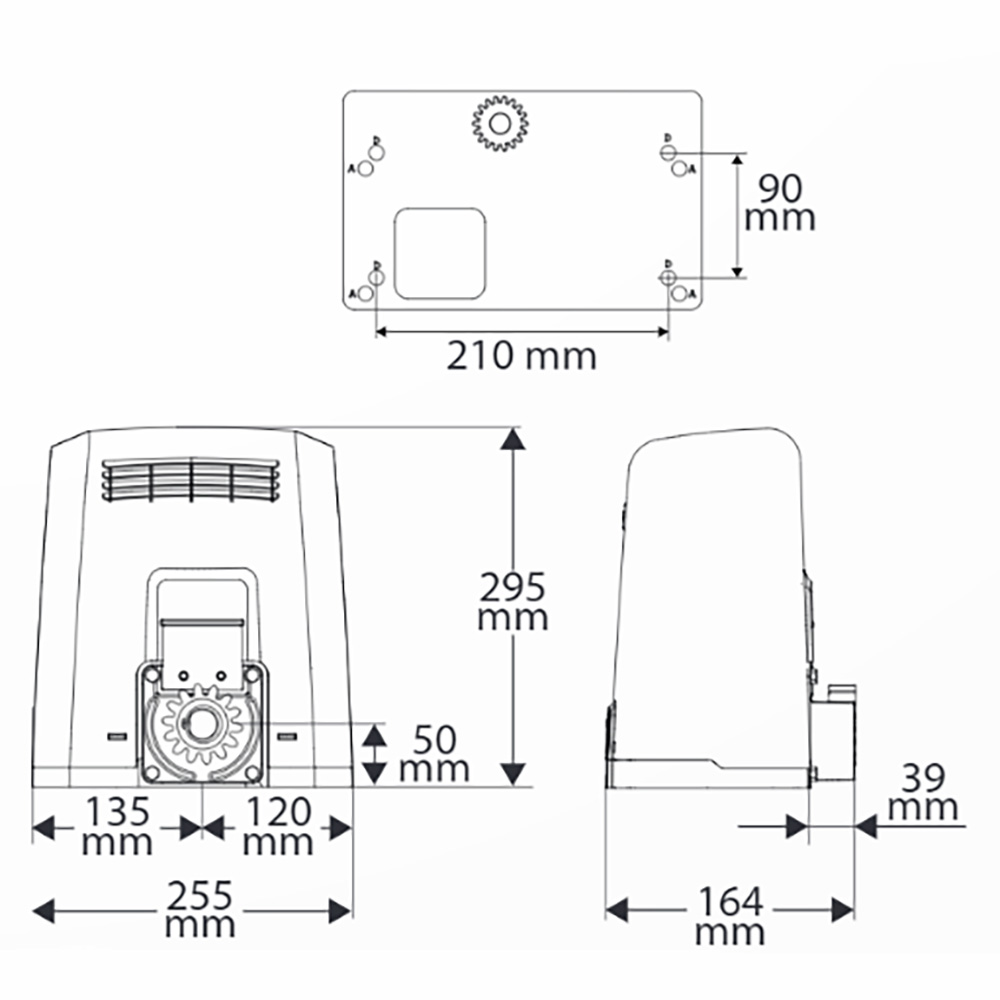 Motor za klizna vrata BFT B400 ULTRA - Slika 5